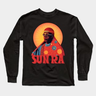 Sun Ra  -- Original Psychedelic Design Long Sleeve T-Shirt